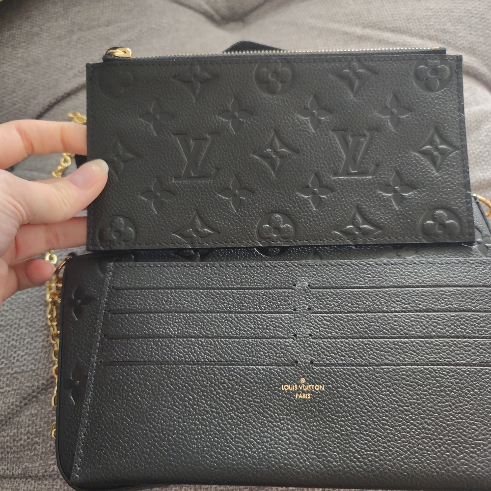 Louis Vuitton Pochette Félicie black empreinte - Picture 7 of 9